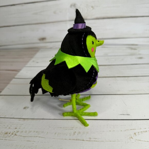 Hyde & Eek! Halloween Featherly Friends Spellma Witch Bird Plush Decor 2024 - Picture 2 of 8